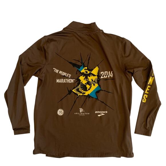 Marine Corps Marathon 2014 Men's Size L Long Sleeve Pullover T-Shirt - Picture 3 of 16